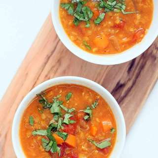 Moroccan Lentil Soup Recipe from The Abundance Diet.