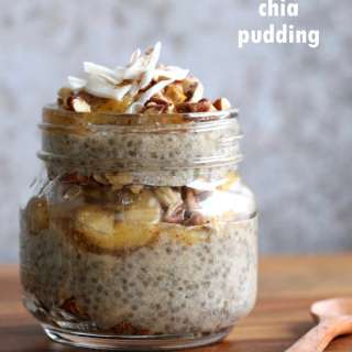Banana Chia Pudding with Caramelized Banana and Coconut