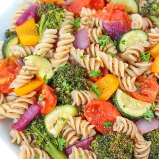 Roasted Vegetable Pasta with Balsamic
