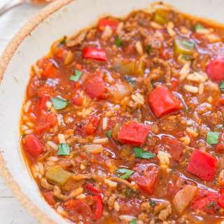 Slow Cooker Stuffed Pepper Soup
