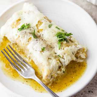 Salsa Verde Chicken Enchiladas