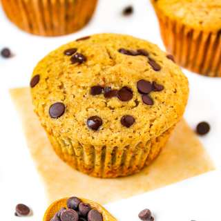 Vegan Chocolate Chip Muffins (Gluten-Free!)