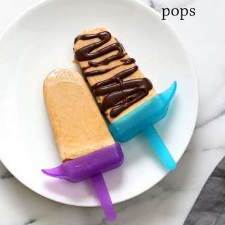 Chocolate Peanut Butter Ice Cream Popsicles