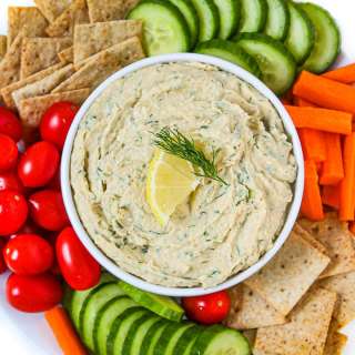 Lemon Dill Hummus (Oil-Free!)