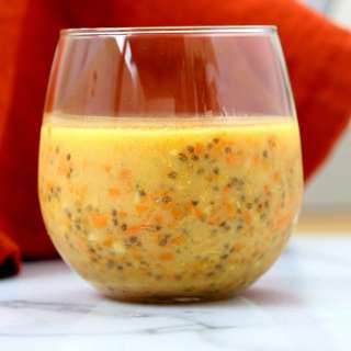 Carrot Cake Chia Pudding. Vegan Gluten-free Recipe