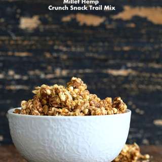 Sour Cream & Onion Hemp Millet Crunch Snack/Granola. Gluten-free Vegan Recipe