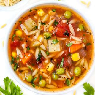 Vegetable Orzo Soup (Easy!)