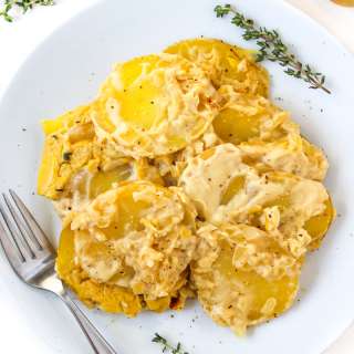 Vegan Scalloped Potatoes (Oil-Free!)