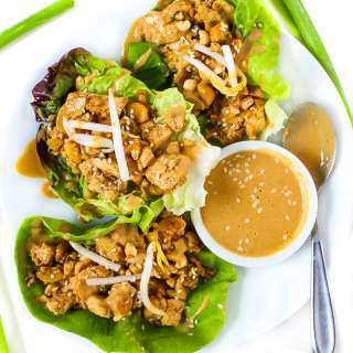 Cashew Tofu Lettuce Wraps (Vegan!)