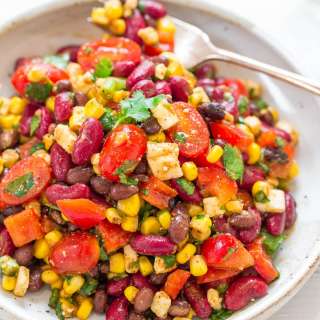Skinny Mexican Bean Salad with Corn