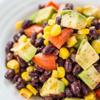 Black Bean Corn Avocado Salad with Cumin Lime Vinaigrette