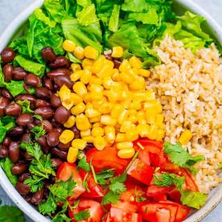 Vegetarian Burrito Bowl Salad