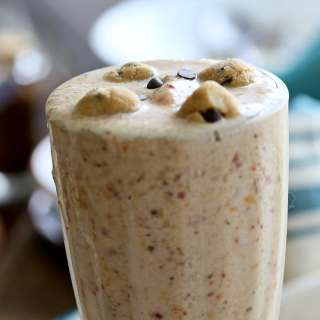 Vegan Cookie Dough Blizzard Milkshake. Glutenfree Recipe