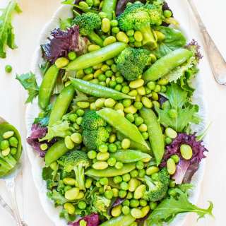 Green Edamame Salad with Sesame-Ginger Dressing