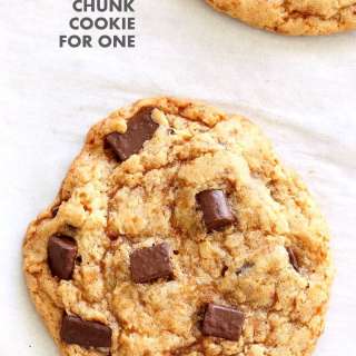 Vegan Chocolate Chunk Cookies for two