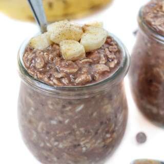 Chunky Monkey Overnight Oats (Vegan!)