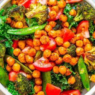 Smoky Roasted Chickpea Salad with Buttermilk Chive Dressing