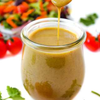 Maple Dijon Dressing (Vegan Honey Mustard!)