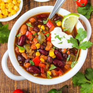 Fiesta Three Bean Chili (Vegan!)