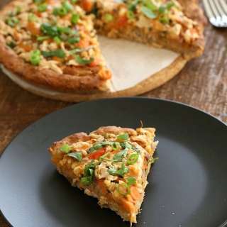 Vegan Thai Pizza with Gluten-free Crust