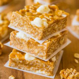 No-Bake Peanut Butter Marshmallow Cereal Bars