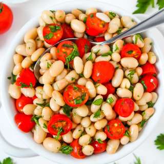 White Bean Tomato Salad (10 Minute!)