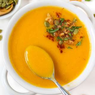 Roasted Butternut Squash Soup (Vegan!)