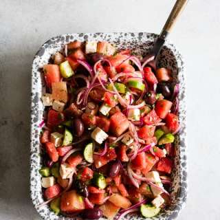 Watermelon Greek Salad