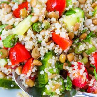Lentil Quinoa Salad (Protein-Rich!)