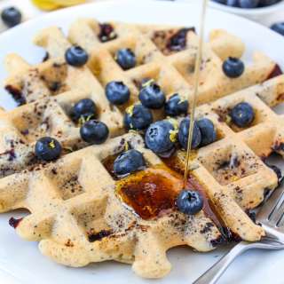 Blueberry Waffles (Vegan, Gluten-Free!)