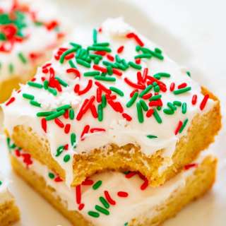 Snickerdoodle Bars with Cream Cheese Frosting