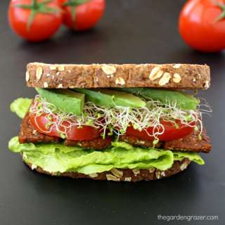 TLT Sandwich with Tempeh Bacon