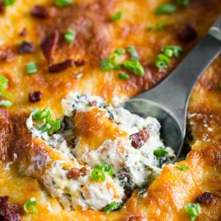 Baked Spinach Bacon Dip