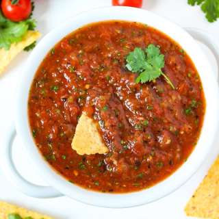 Restaurant-Style Blender Salsa (Easy!)