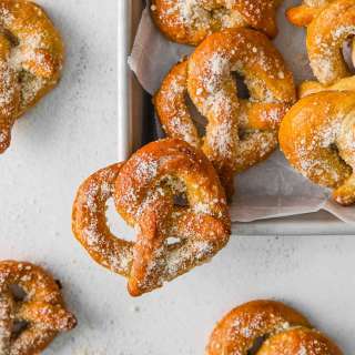 Garlic Parmesan Soft Pretzels