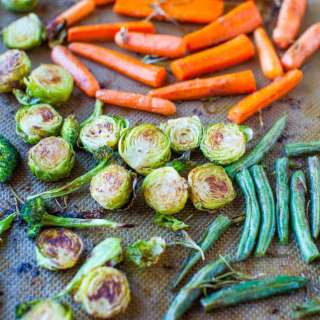 Lemon Rosemary Coconut Oil Roasted Vegetables