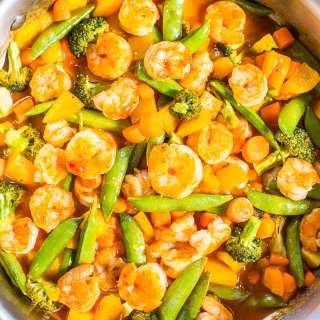 Sweet-and-Sour Shrimp and Vegetable Stir Fry