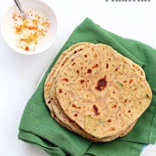 Broccoli Chickpea Stuffed Flatbread - Broccoli Paratha Yeast-free Recipe