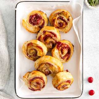 Cranberry Brie Pinwheels