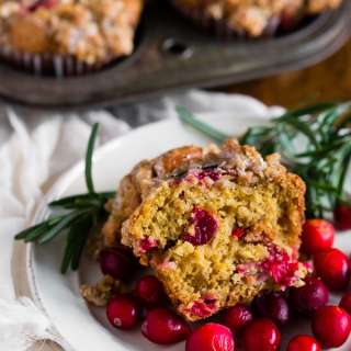 Cranberry Orange Rosemary Muffins