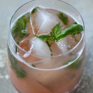 Rhubarb Basil Smash