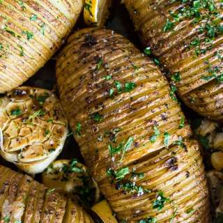 Lemon Herb Hasselback Potatoes