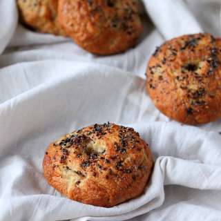 Wheat Bagels - Onion and Poppy seed Bagels