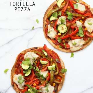 Vegetable Fajitas Tortilla Pizza