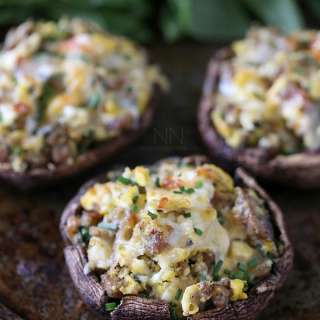 Breakfast Stuffed Mushrooms