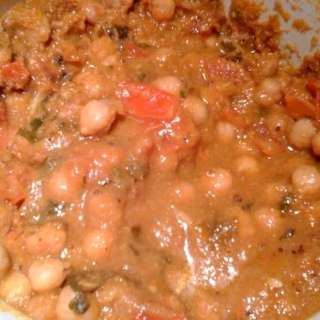 Kadhai Chole/Chana! (wok garbanzo beans)
