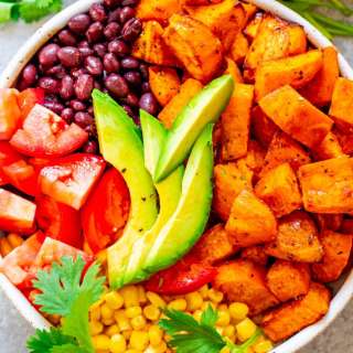 Mexican Sweet Potato and Black Bean Buddha Bowl