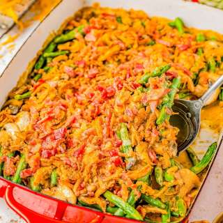 Smothered Bacon Green Bean Casserole