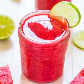 Watermelon Raspberry Slushies