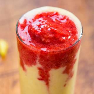 Strawberry Pineapple Banana Lava Flow Smoothie